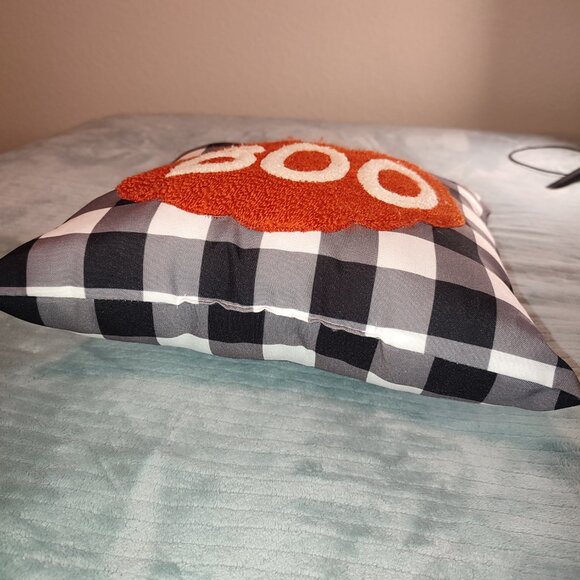 Boo Halloween Pillow Pumpkin Throw Decorative Home Decor Autumn Fall Textile - Picture 6 of 8